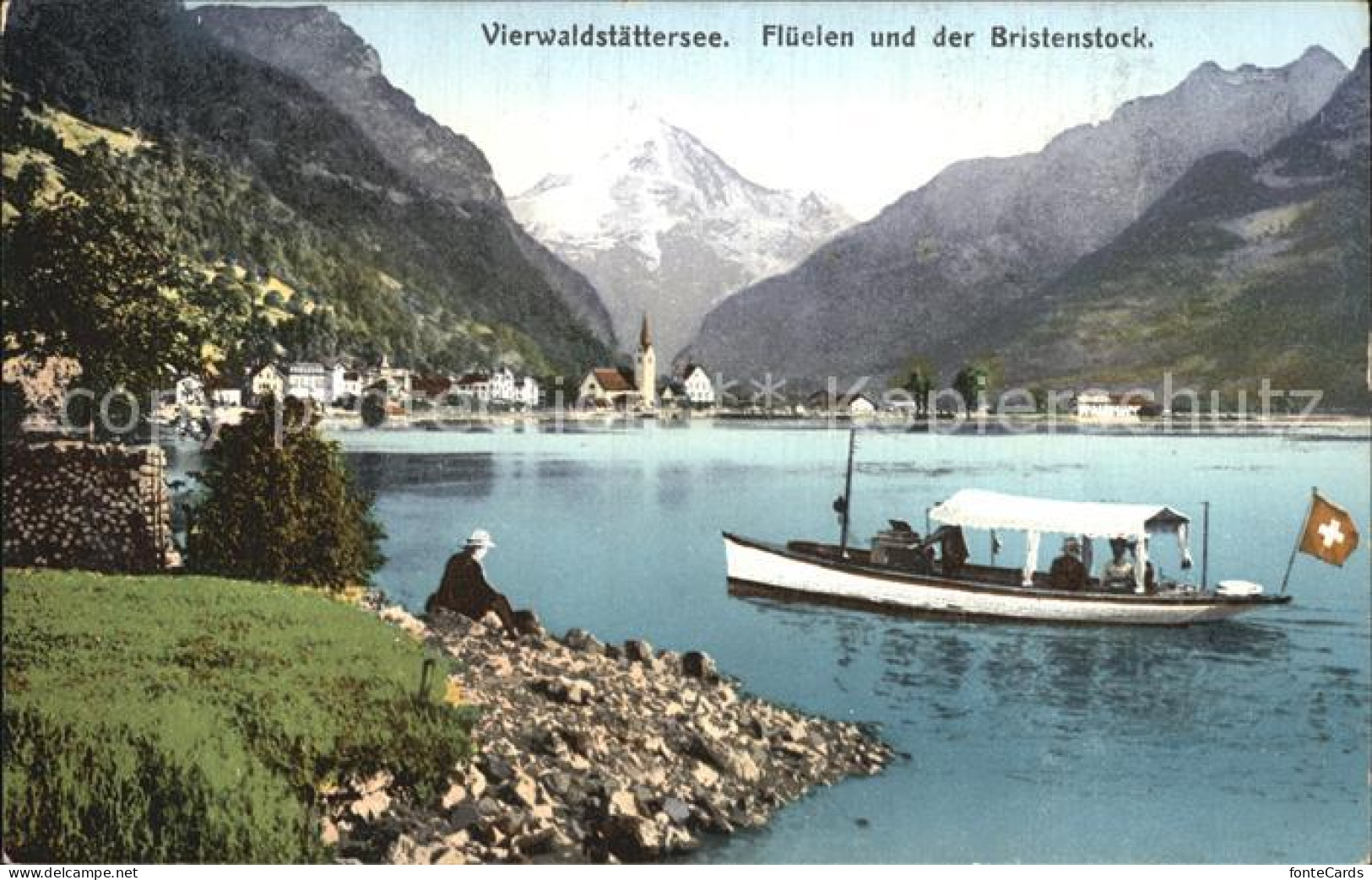 12475078 Flueelen UR Mit Bristenstock Am Vierwaldstaettersee Flueelen - Andere & Zonder Classificatie