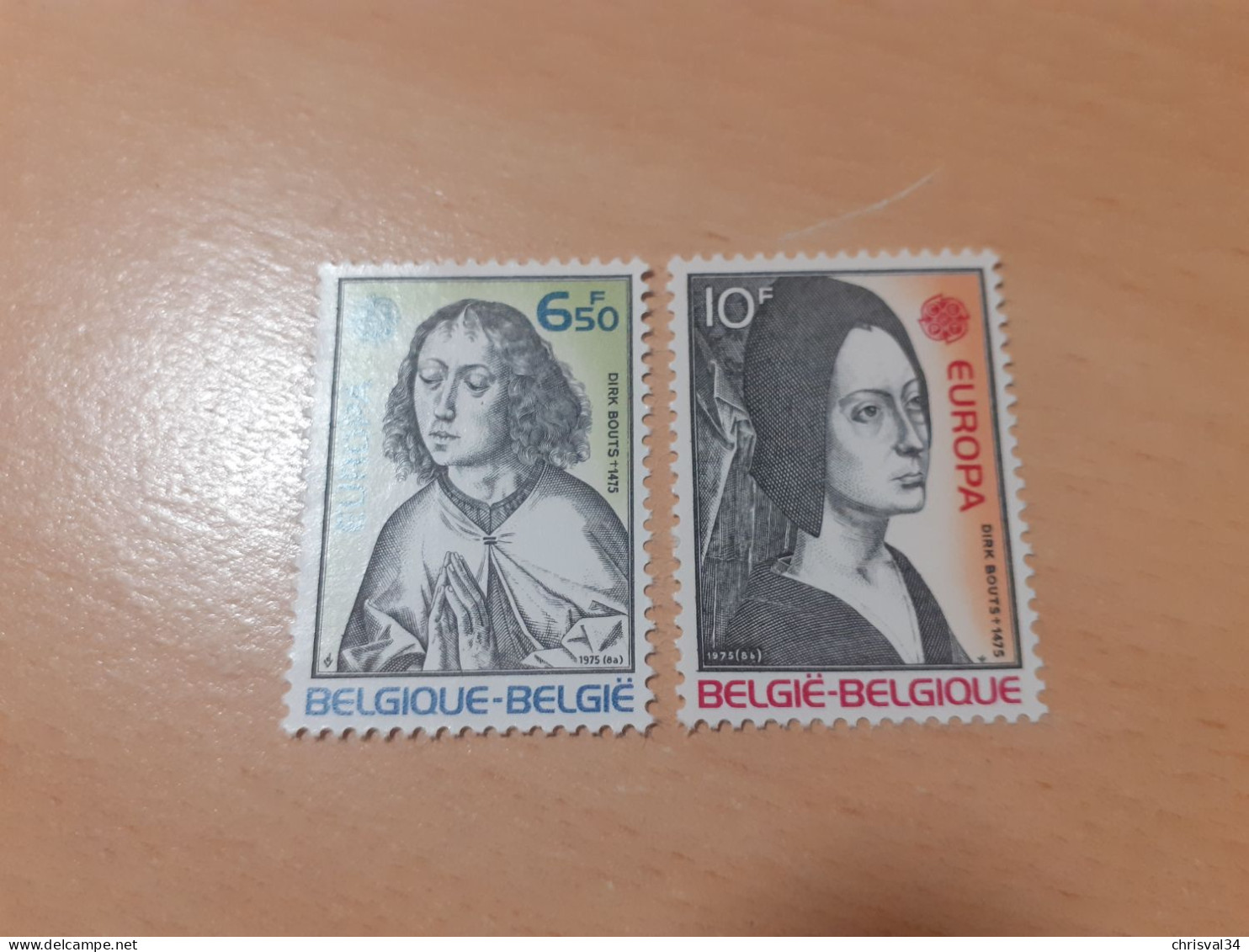 TIMBRES   BELGIQUE   ANNEE   1975   N  1800  /  1801   COTE  2,50  EUROS   NEUFS  LUXE** - Nuovi