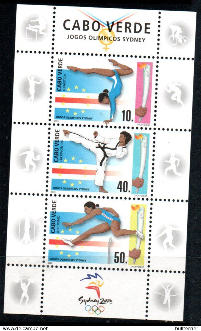 OLYMPICS - Cape Verde - 2000 - Sydney Olympics Souvenir Sheet  MNH - Estate 2000: Sydney