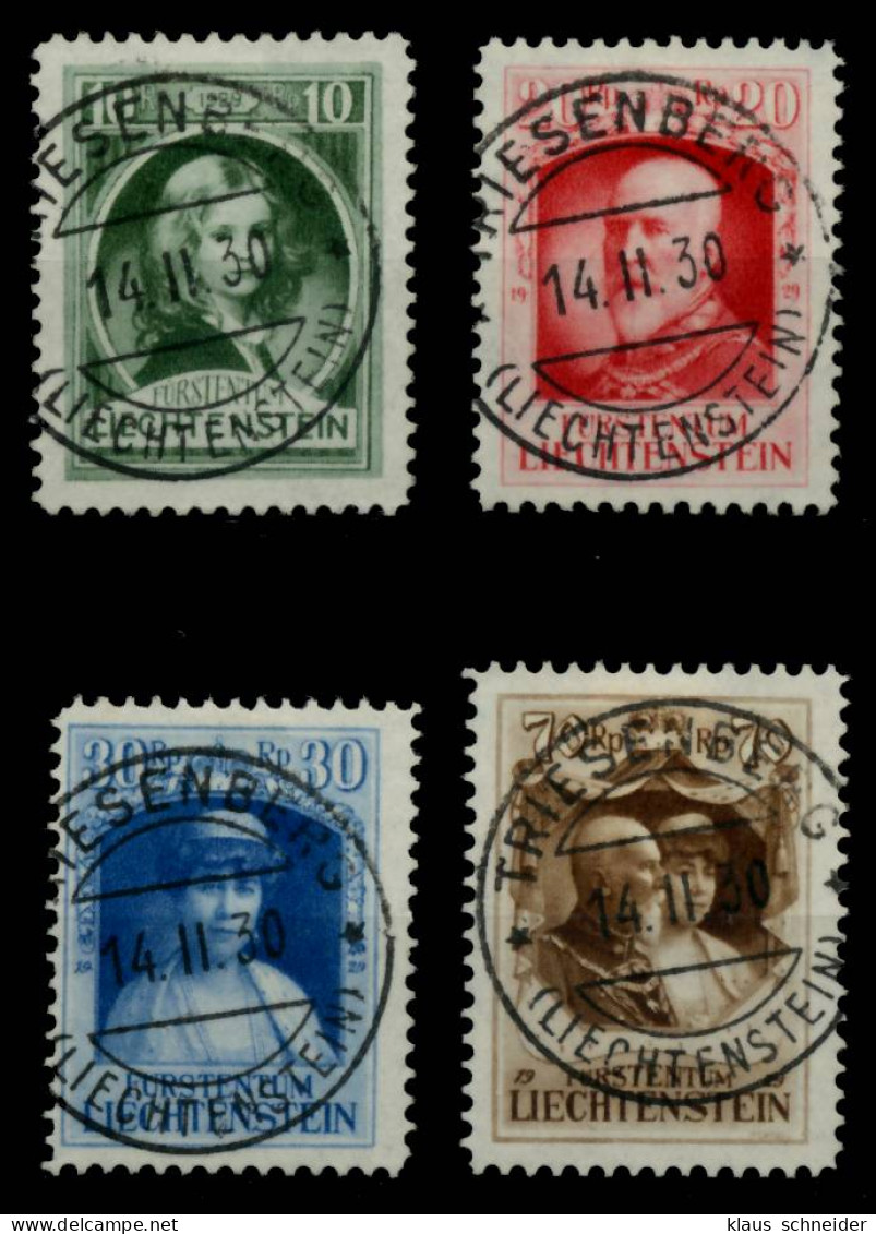 LIECHTENSTEIN 1929 Nr 90-93 Zentrisch Gestempelt X6AC9C6 - Usati