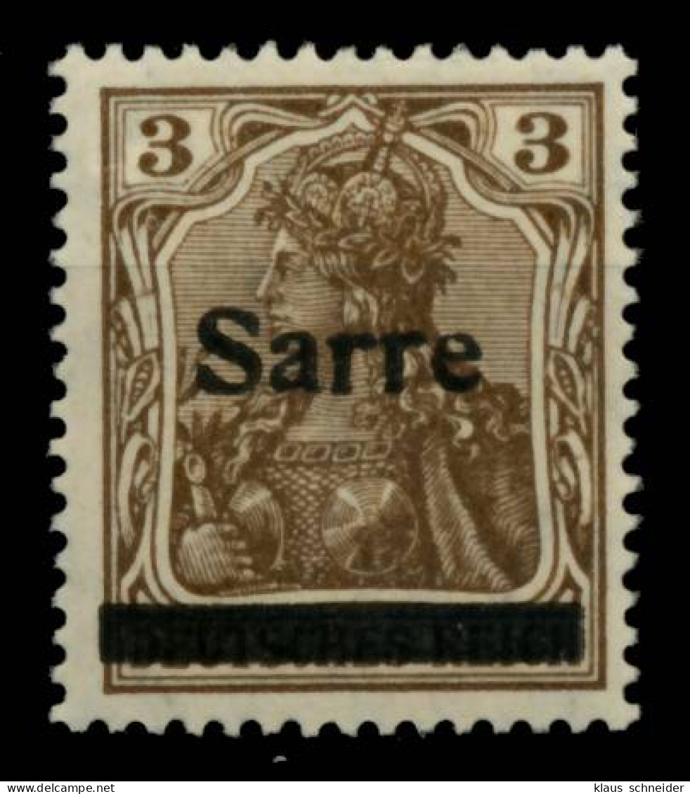 SAARGEBIET GERMANIA Nr 3I-BK Postfrisch X6ACD42 - Unused Stamps