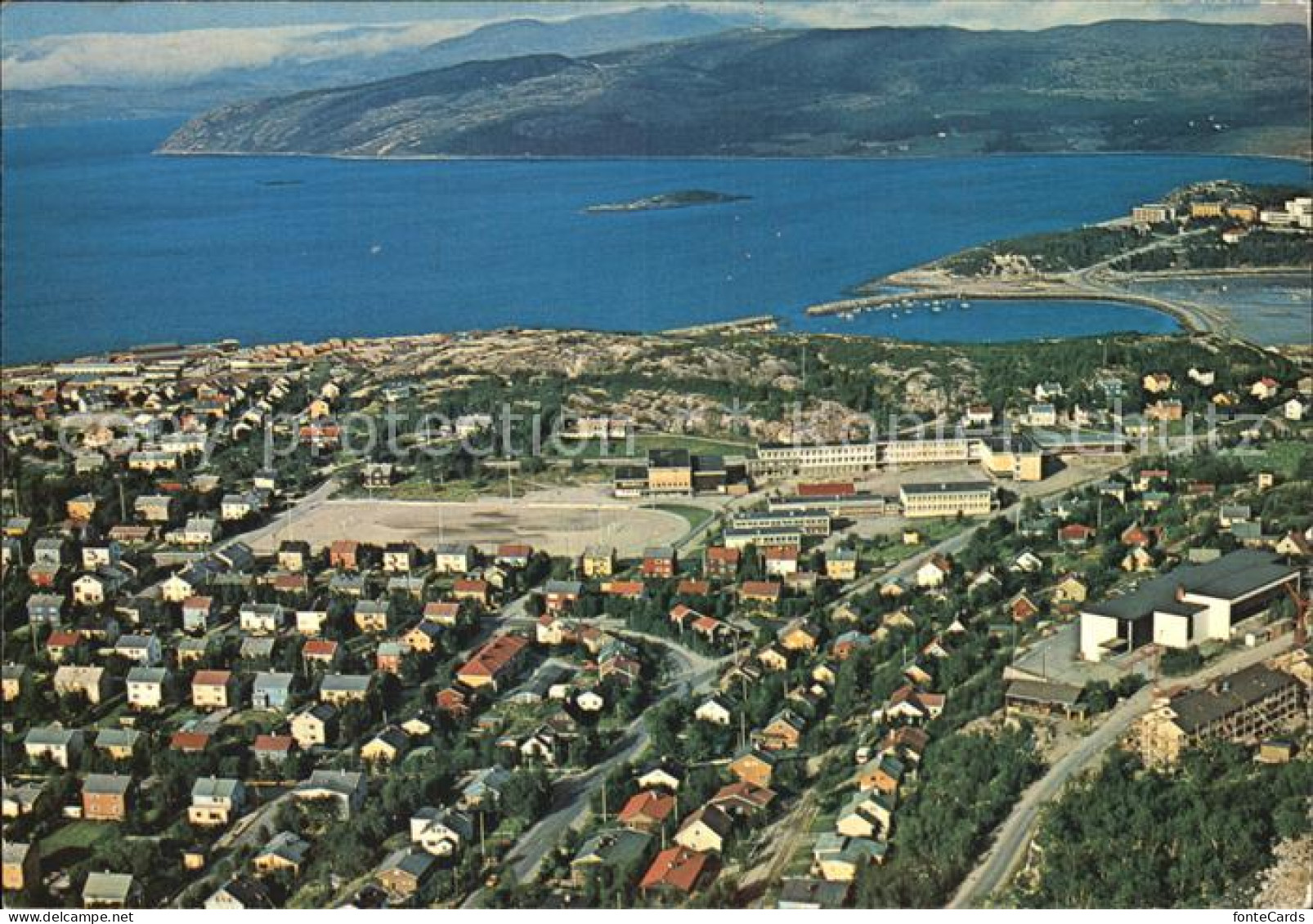 12474981 Kirkenes Parti Fra Byen Fliegeraufnahme Kirkenes - Norway