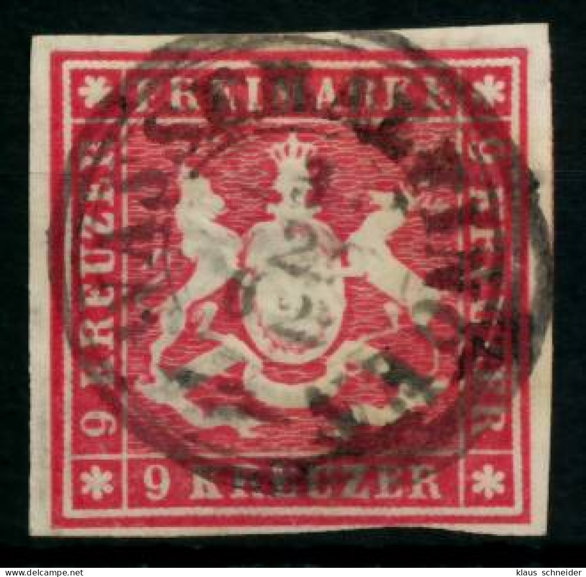 WÜRTTEMBERG AUSGABE VON 1859 Nr 14a Zentrisch Gestempelt X6BBB96 - Oblitérés