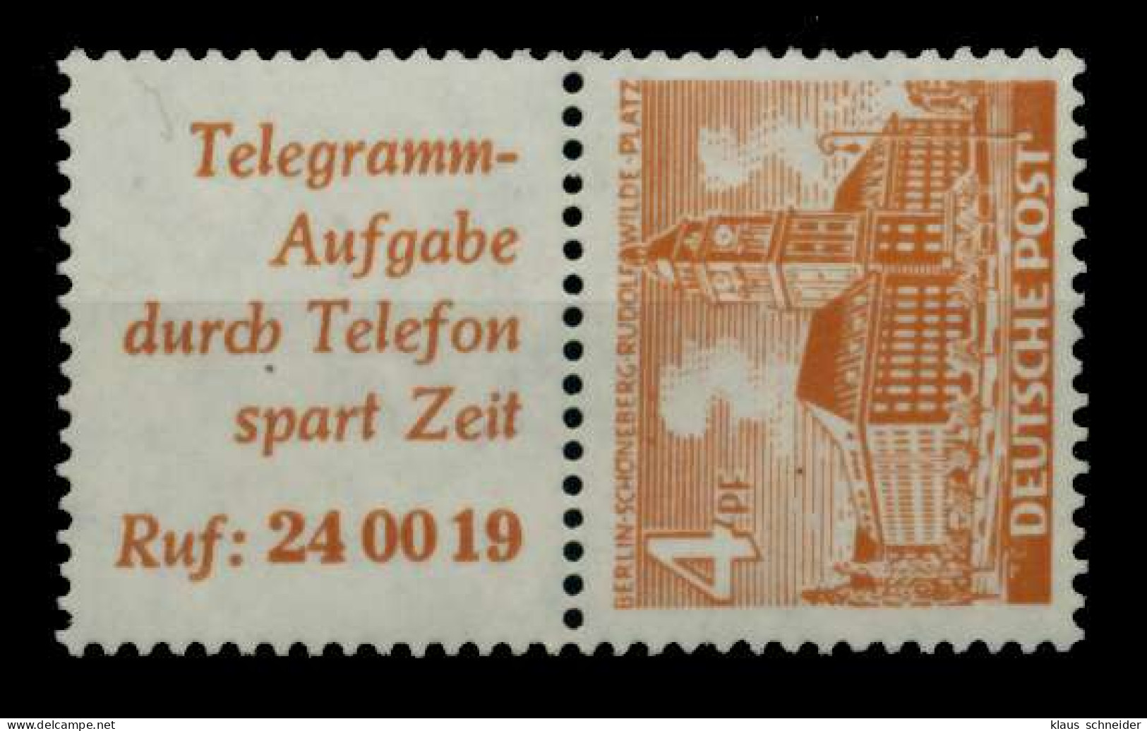 BERLIN ZUSAMMENDRUCK Nr S8 Postfrisch SENKR PAAR X6BE60A - Zusammendrucke