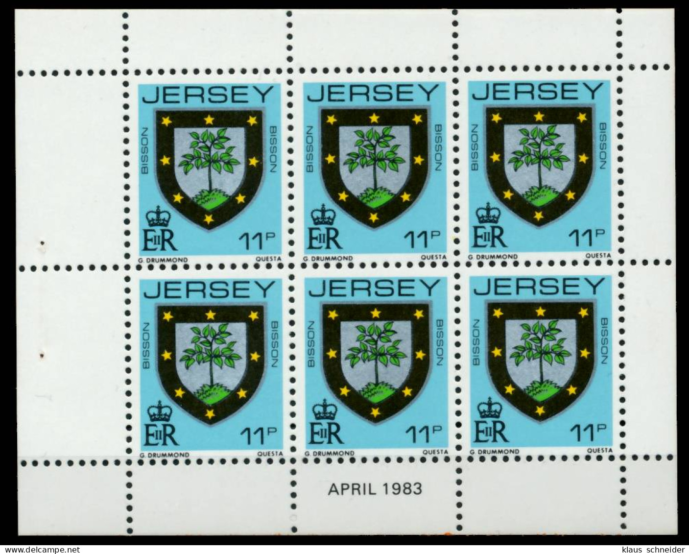 JERSEY HEFTCHENBLATT Nr HB 0-31 APR83 Postfrisch X6BE6F6 - Jersey