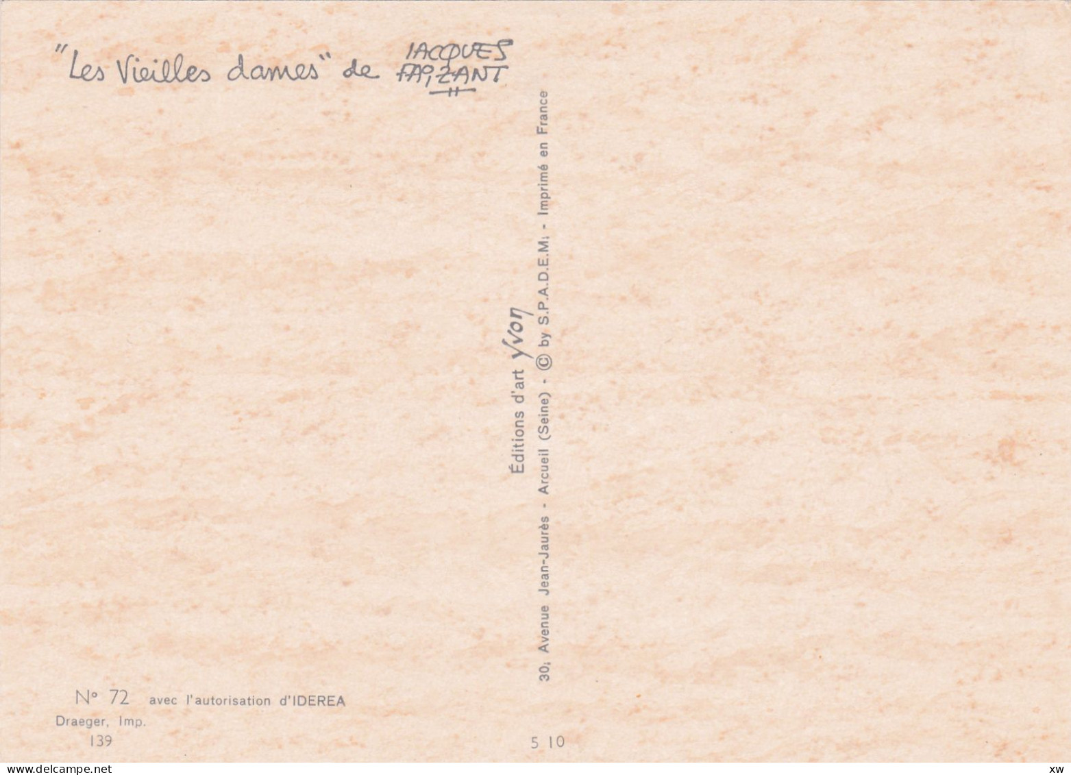 ILLUSTRATEUR - Jacques Faizant -10 CPM - "Les Vieilles Dames"  n°37-38-39-40-41-72-73-74-75-76 - 21-04-24