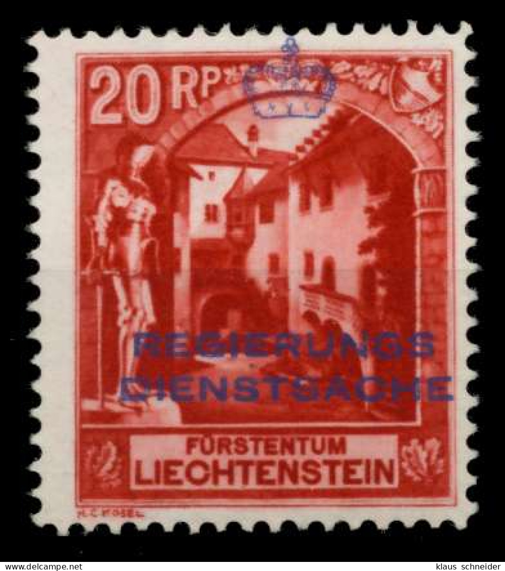 LIECHTENSTEIN DIENSTMARKEN 1932 33 Nr 3B Ungebraucht X6F4FC2 - Dienstzegels