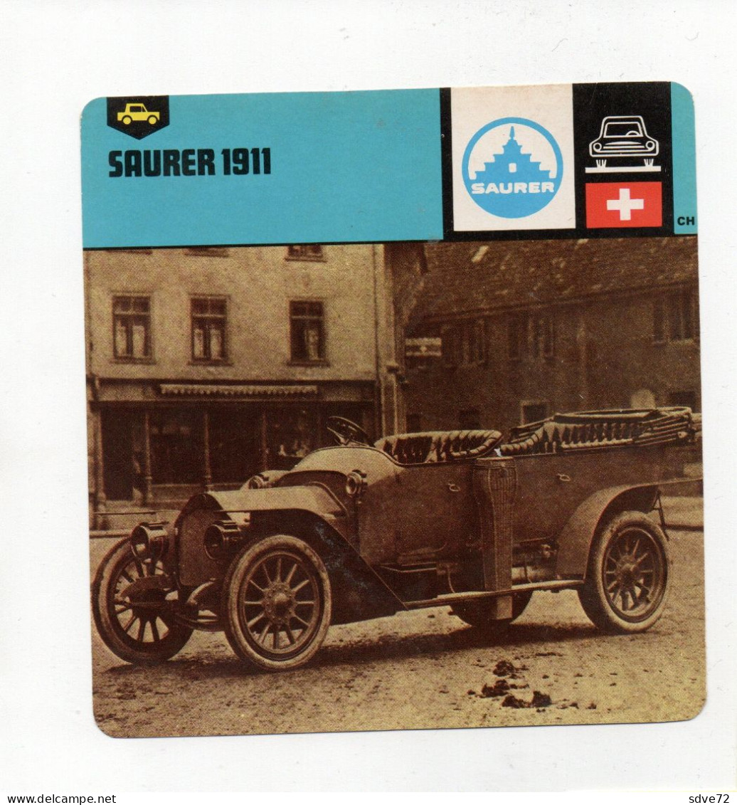 FICHE AUTOMOBILE - SAURER 1911 - Coches