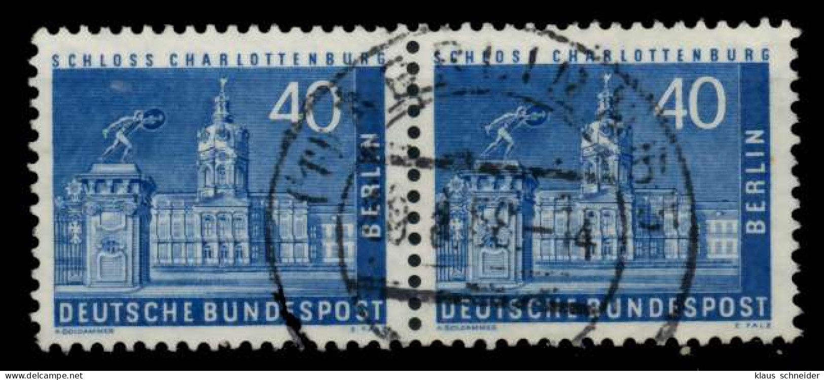 BERLIN DS BAUTEN 2 Nr 149 Zentrisch Gestempelt WAAGR PAAR X71B92E - Usados