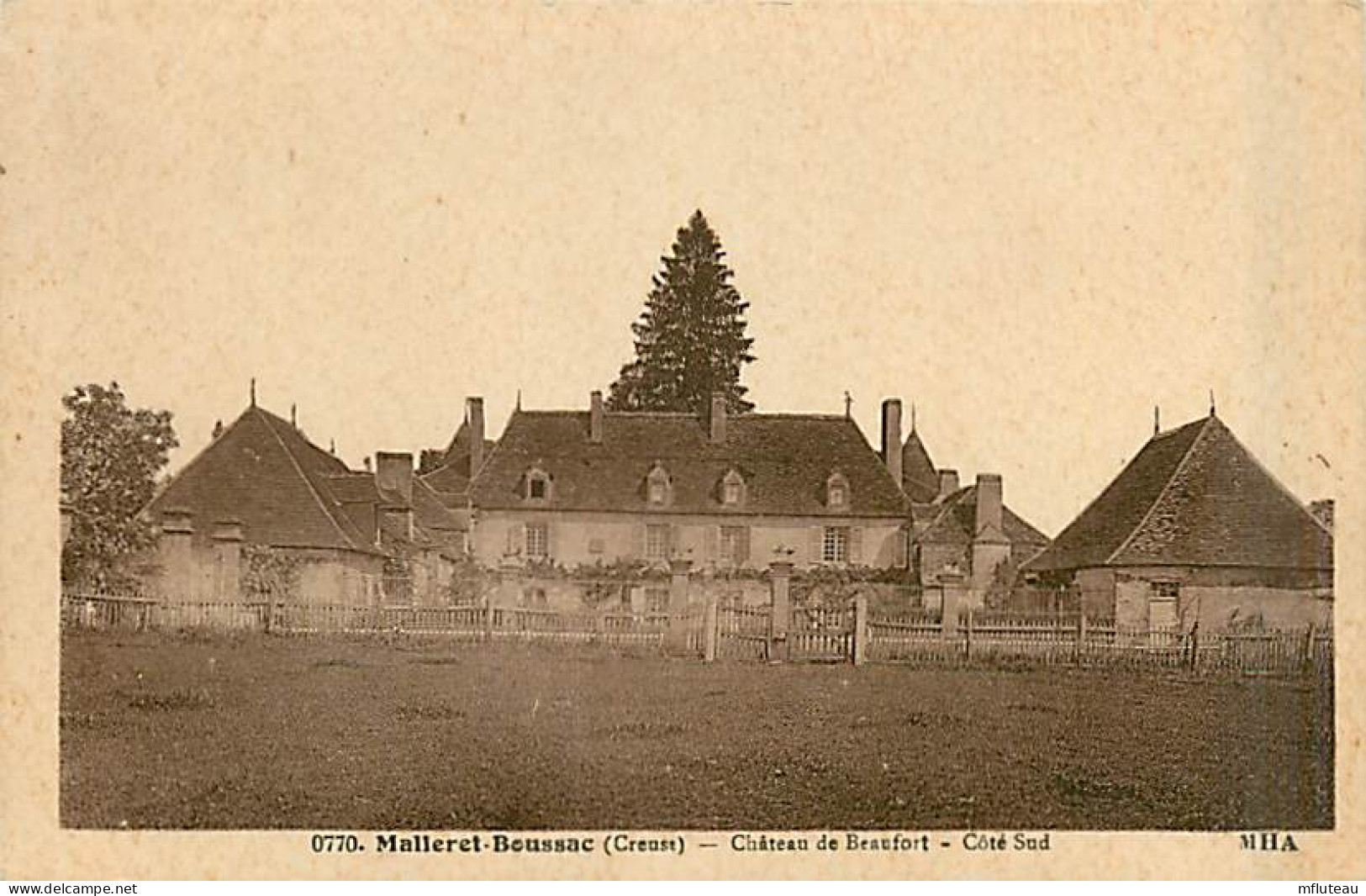 23* MALLERET BOUSSAC  Chateau Beaufort          MA90,0352 - Autres & Non Classés