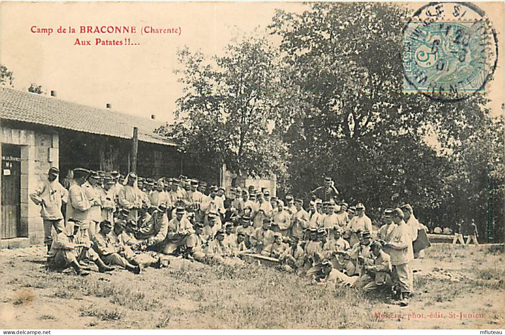 16* LA BRACONNE  Camp  -  Aux Patates                MA91-0124 - Autres & Non Classés