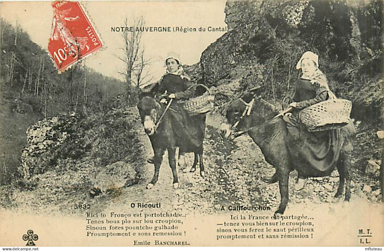 15* AUVERGNE Femmes A Cheval                MA91-0106 - Altri & Non Classificati