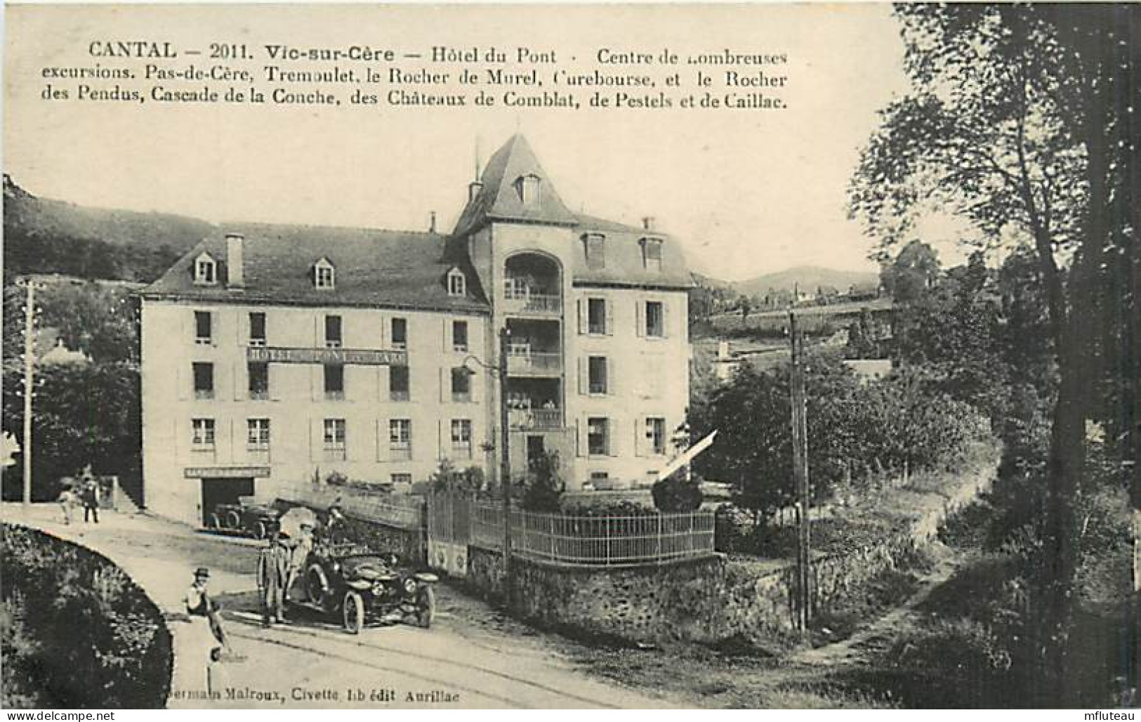 15* VIC SUR CERE  Hotel Du Pont         MA91-0040 - Altri & Non Classificati