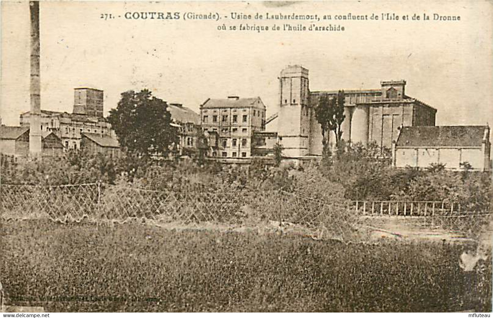 33* COUTRAS  Usine Laubardemont (huile)               MA91-1553 - Autres & Non Classés