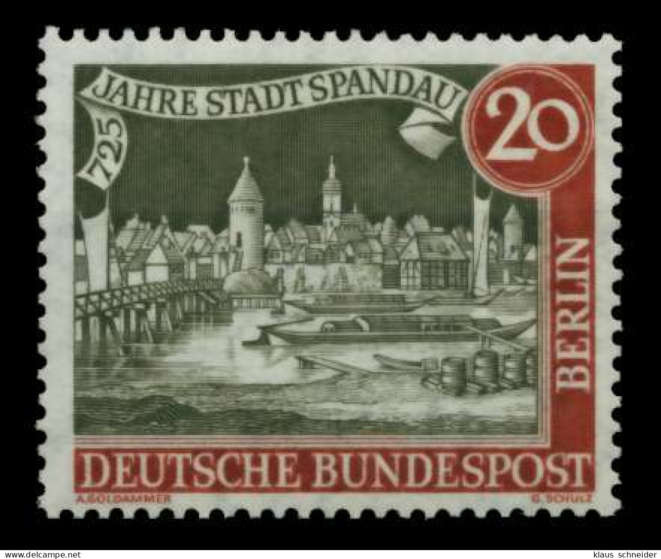 BERLIN 1957 Nr 159yIII Gestempelt X736032 - Used Stamps