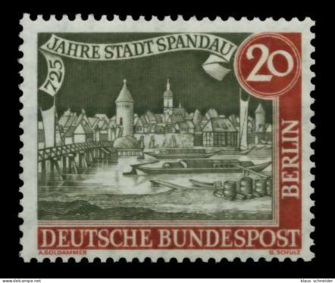 BERLIN 1957 Nr 159yIII Gestempelt X736032 - Usati