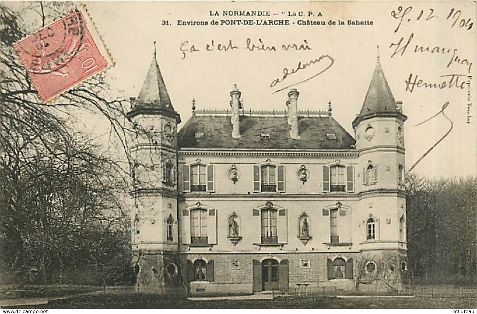 27* PONT DE L ARCHE Chateau Sabatte              MA91-1349 - Sonstige & Ohne Zuordnung