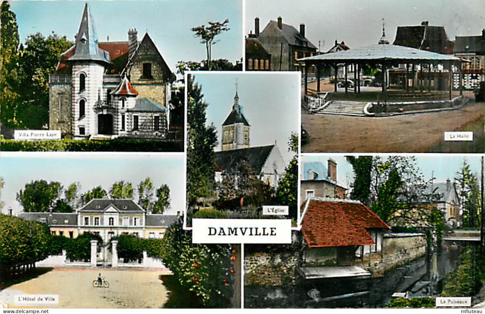 27* DAMVILLE  Multivues  CPSM (petit Format)                MA91-1329 - Andere & Zonder Classificatie