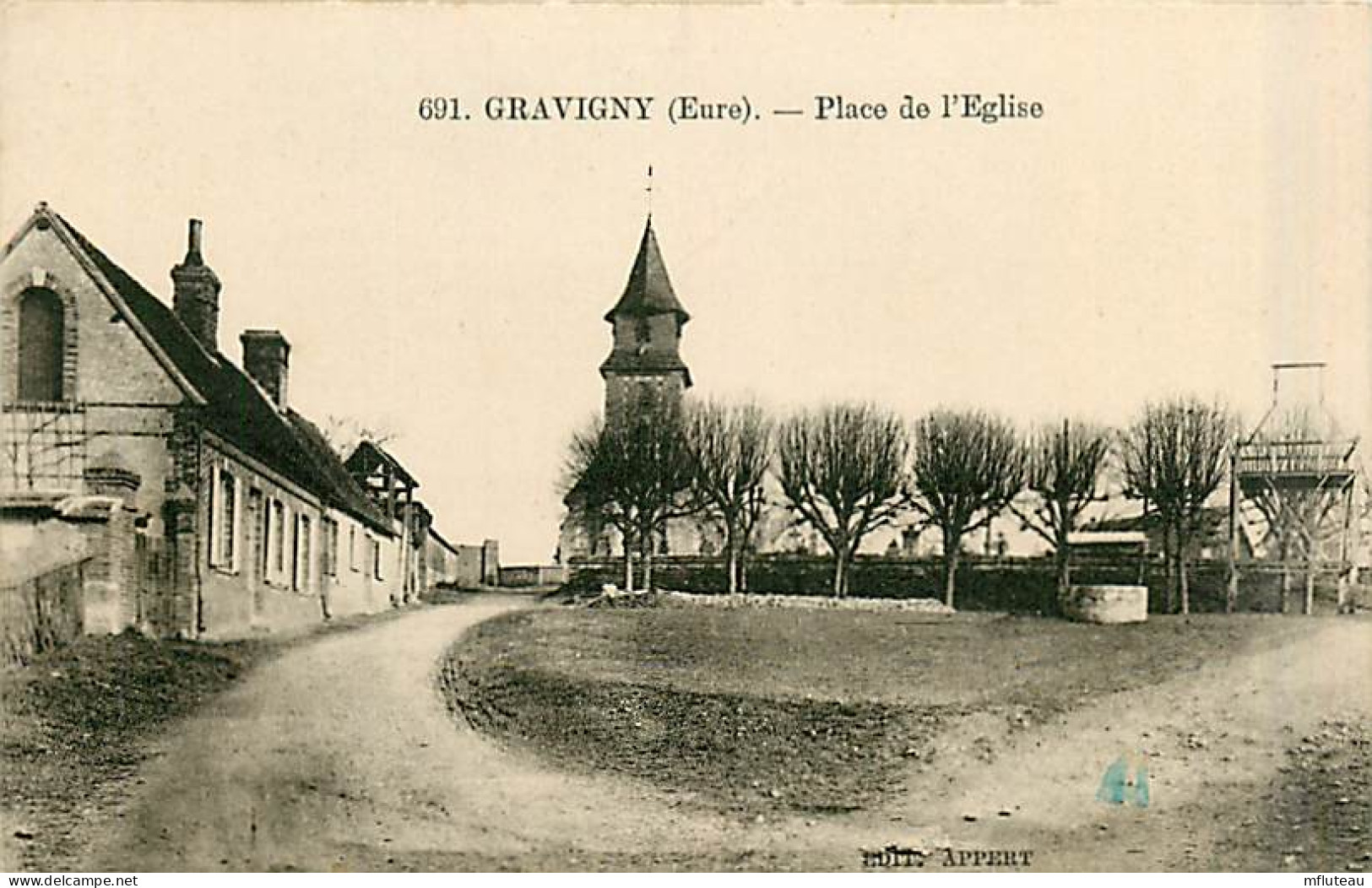 27* GRAVIGNY Pl Eglise               MA91-1242 - Andere & Zonder Classificatie