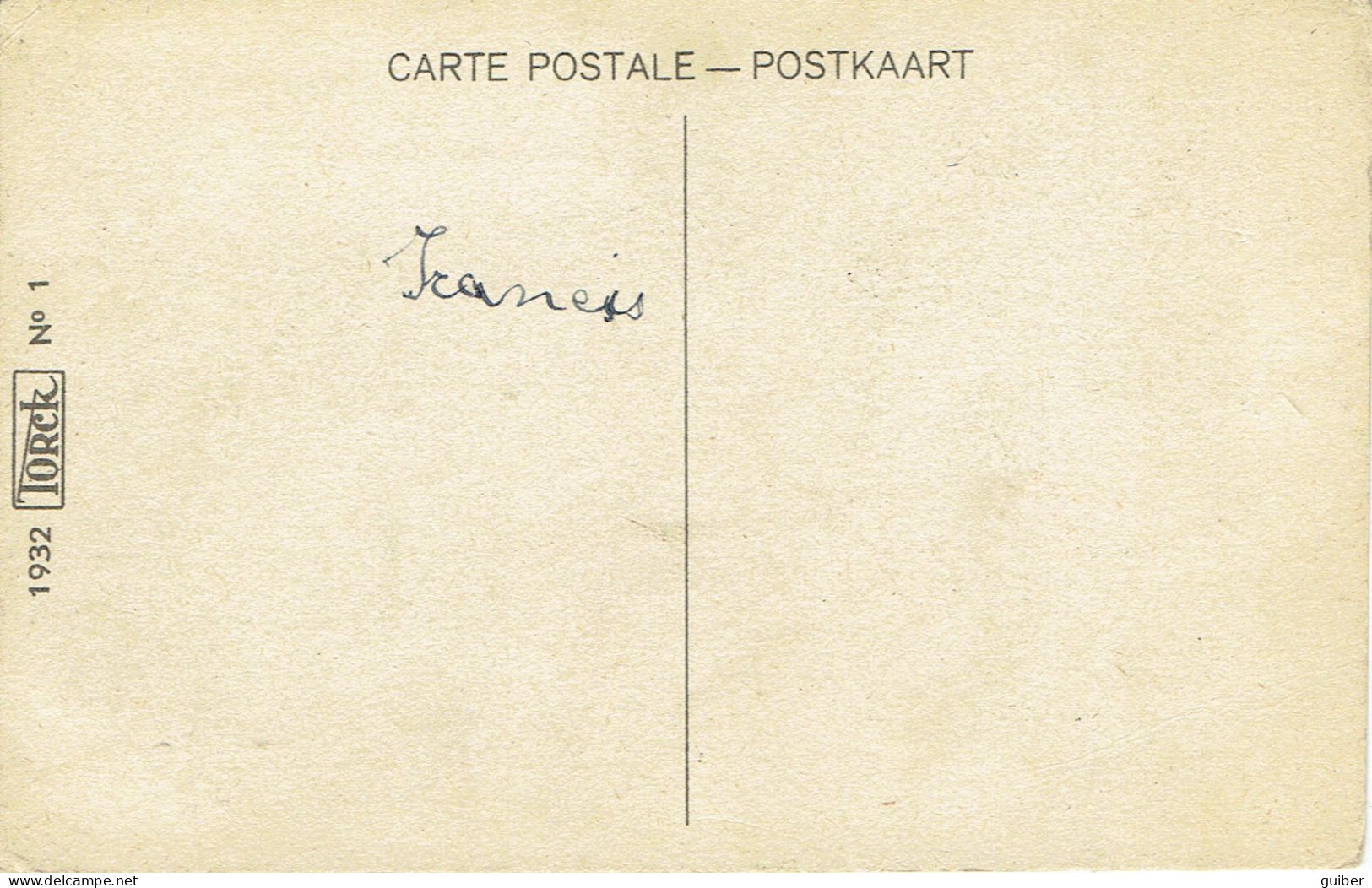 Carte Humoristique Landau Torck N°1  1932 - Publicidad
