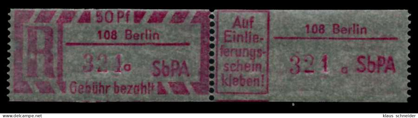 DDR EINSCHREIBM Nr 2-108 Postfrisch WAAGR PAAR X738352 - Nuevos