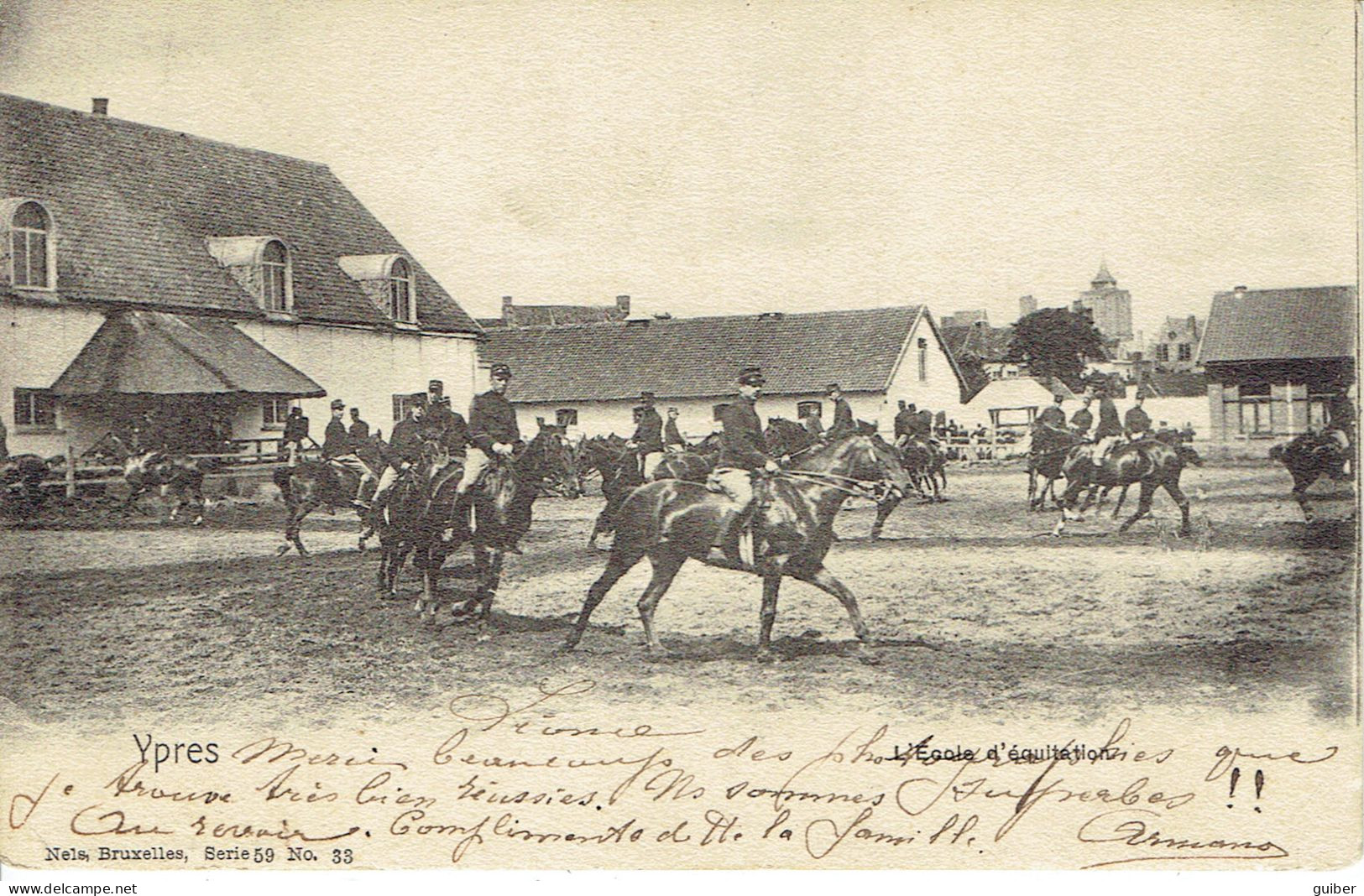 Ieper-ypres  L'ecole Militaire D'equitation  1901 - Ieper