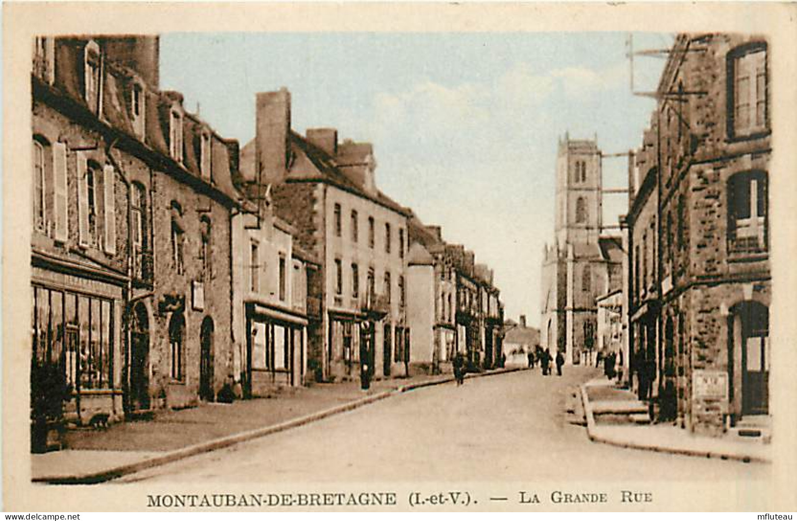 35* MONTAUBAN DE BRETAGNE  Grande Rue  (CPSM Petit Format)   MA92,1069 - Autres & Non Classés