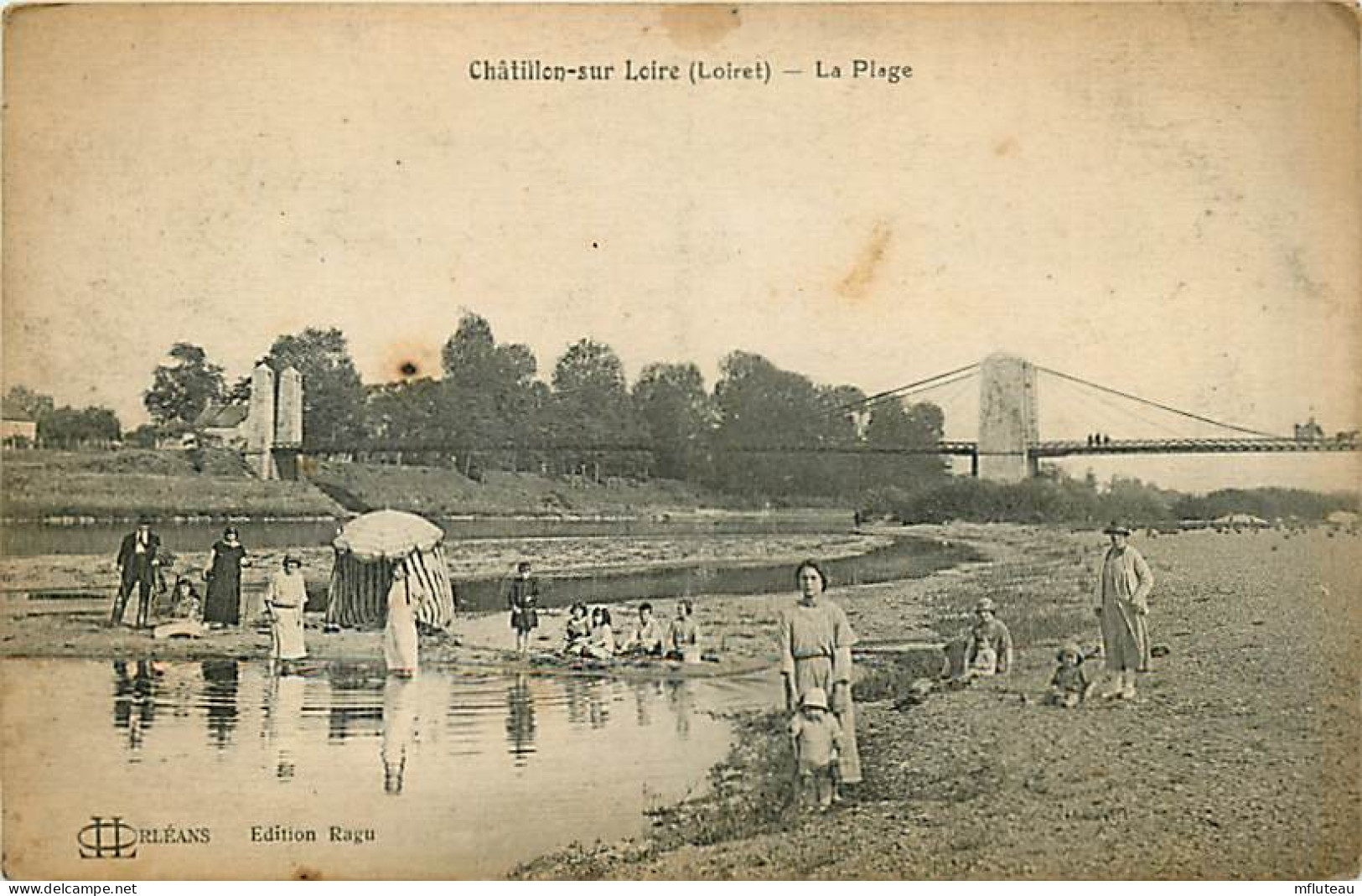 45* CHATILLON SUR LOIRE  Plage                 MA93,0619 - Chatillon Sur Loire