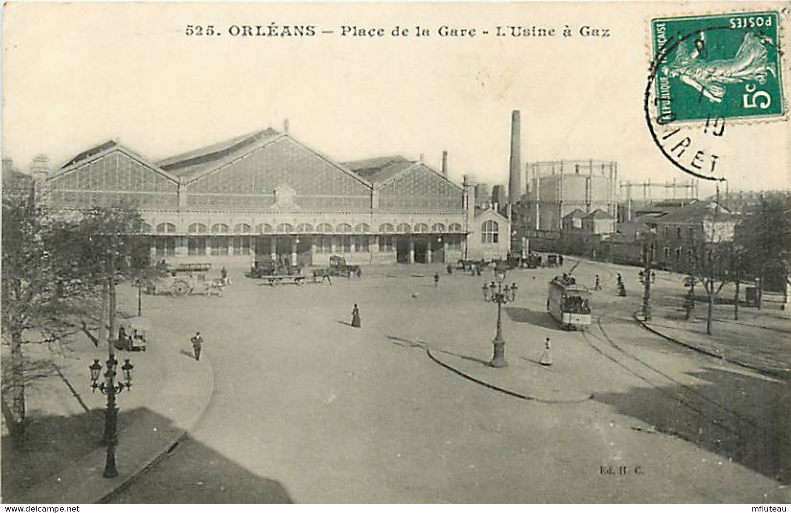 45* ORLEANS  Place Gare  Usine A Gaz    MA93,0596 - Orleans