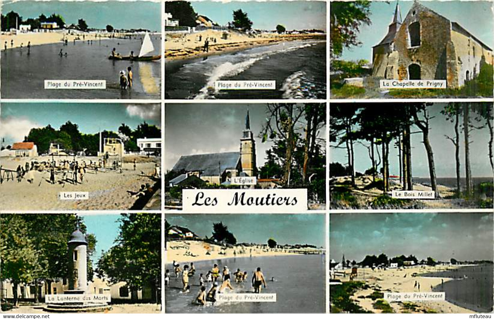 44* LES MOUTIERS  Multivues   CPSM (petit Format)                MA93,0541 - Other & Unclassified