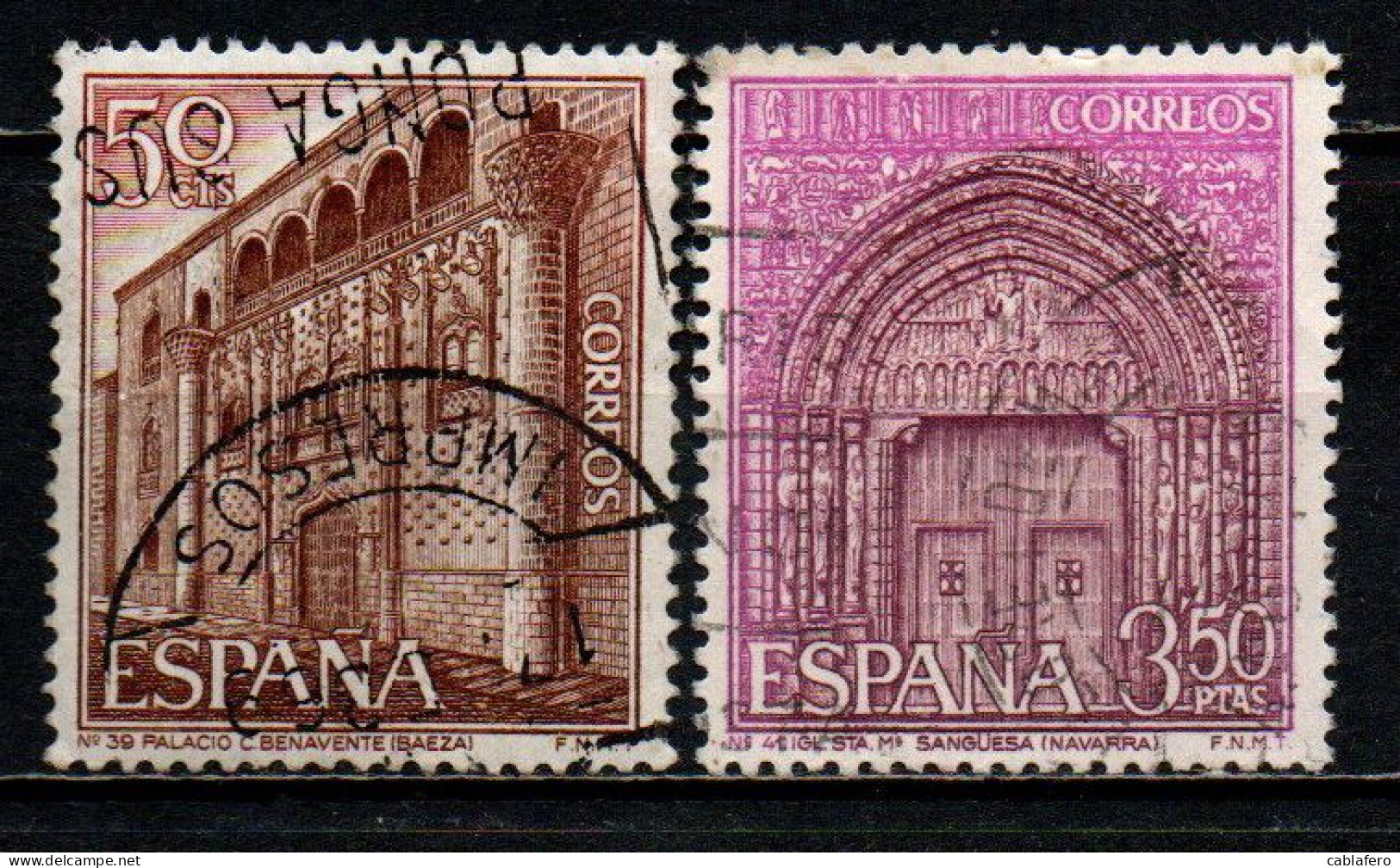 SPAGNA - 1968 - TURISMO IN SPAGNA: BAEZA, NAVARRA - USATI - Gebraucht