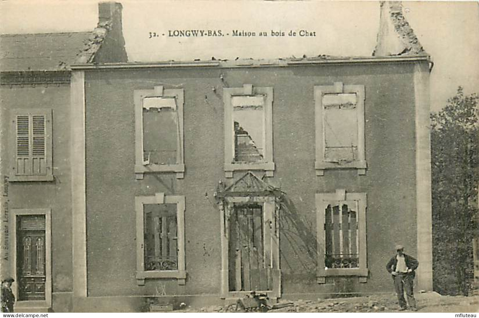 54* LONGWY Bas   Ruines WW1                MA93,1075 - Longwy