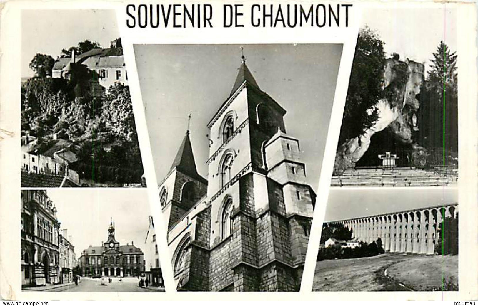 52* CHAUMONT  Mukltivues  CPSM (petit Format)            MA93,0979 - Chaumont