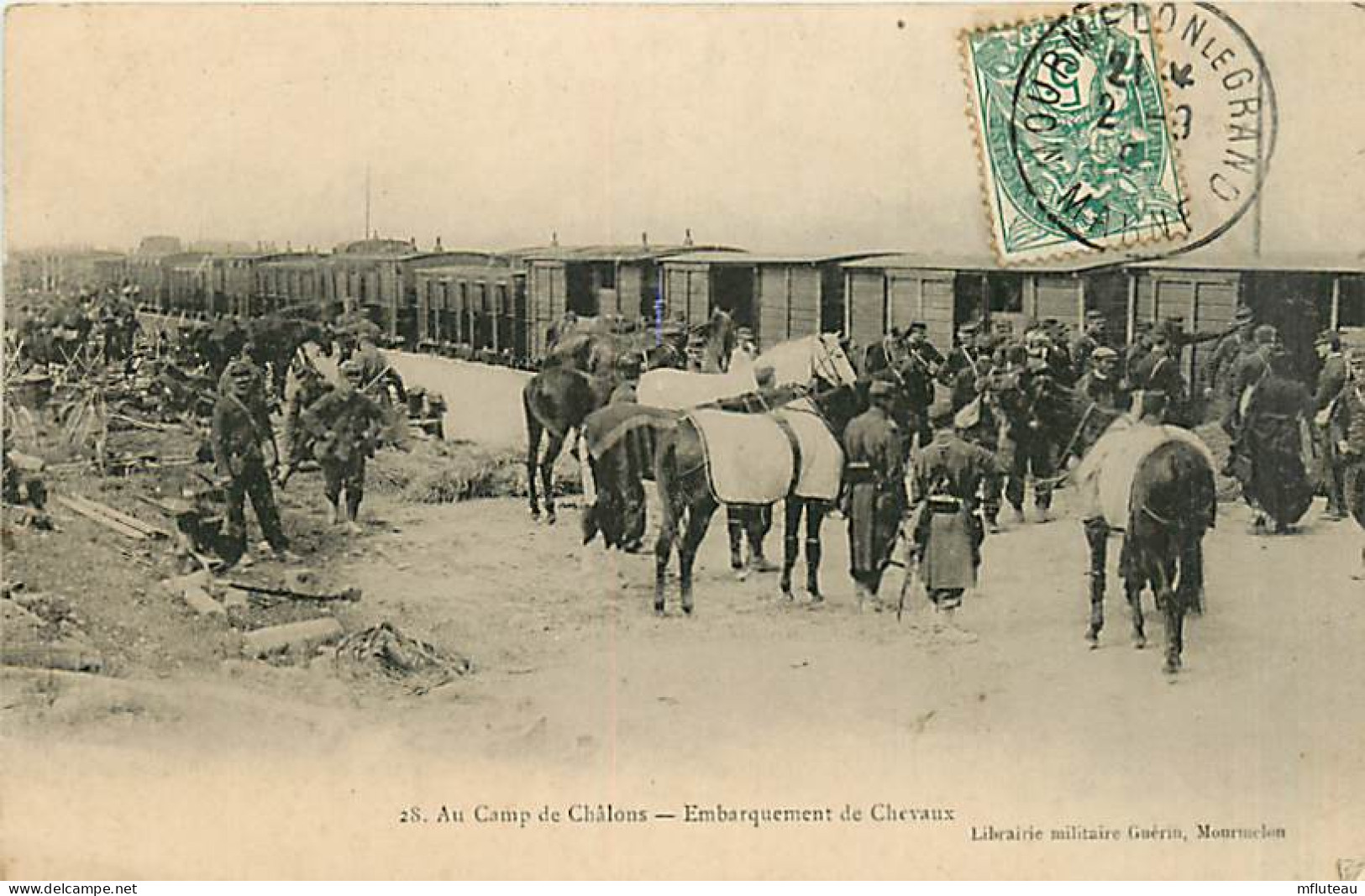 51* CHALONS Le Camp    - Embarquement Chevaux              MA93,0900 - Camp De Châlons - Mourmelon