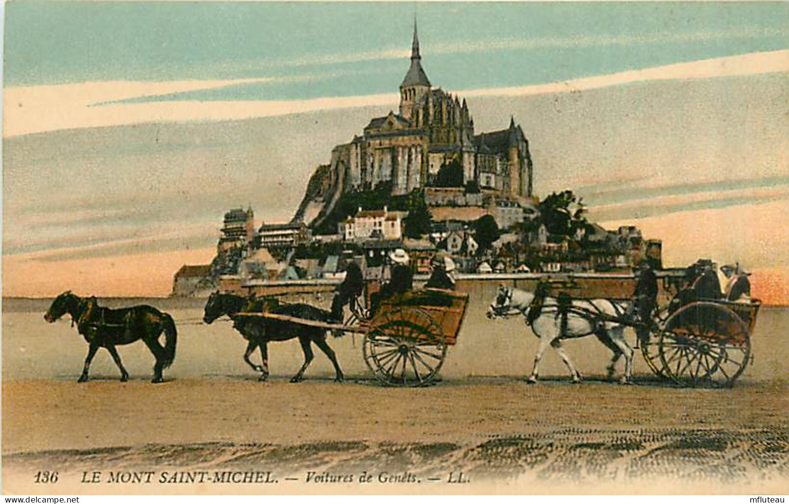 50* MONT ST MICHEL  Voitures De Genets                 MA93,0878 - Le Mont Saint Michel