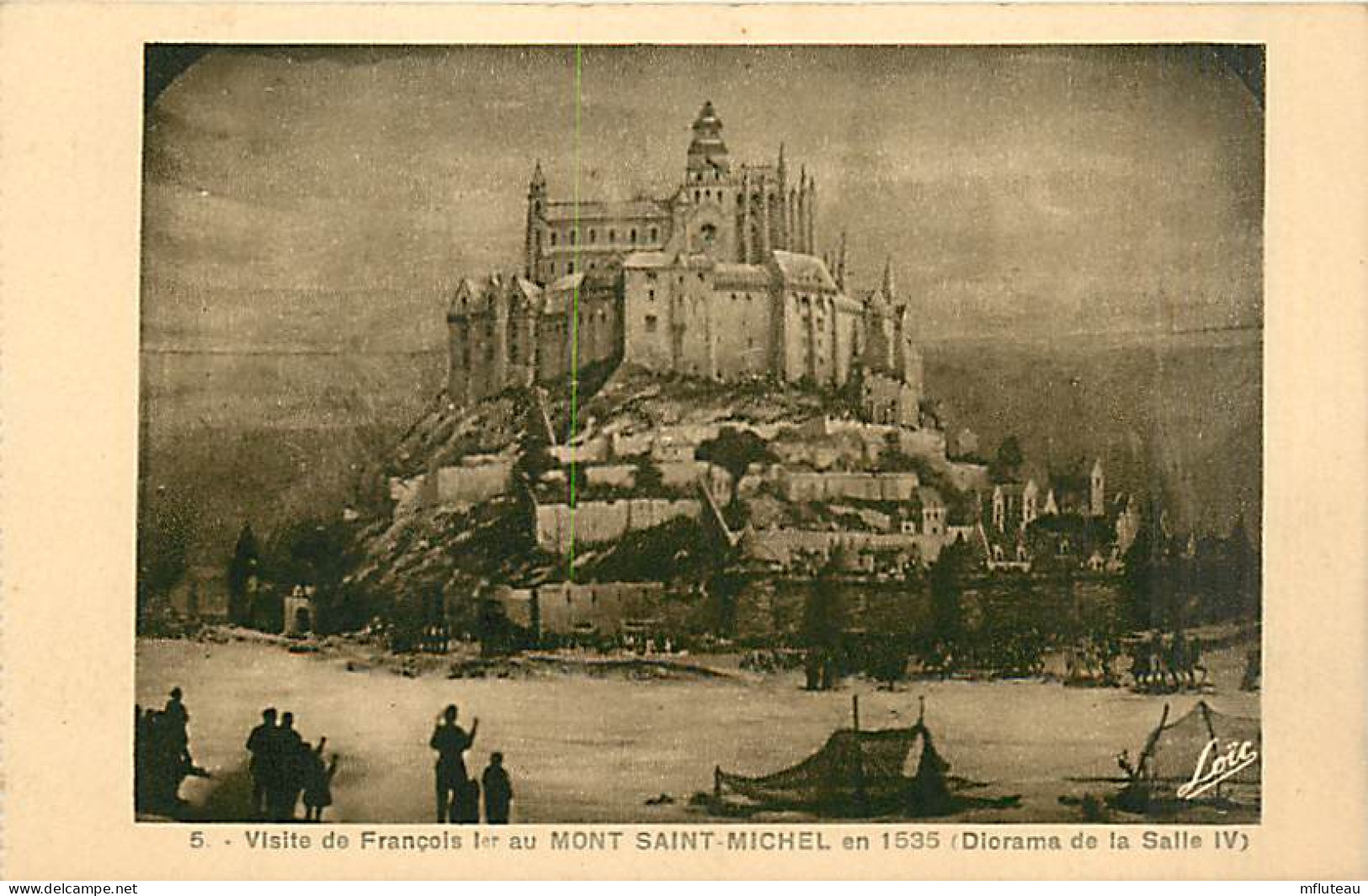 50* MONT ST MICHEL  En 1535 (dessin)                MA93,0840 - Le Mont Saint Michel