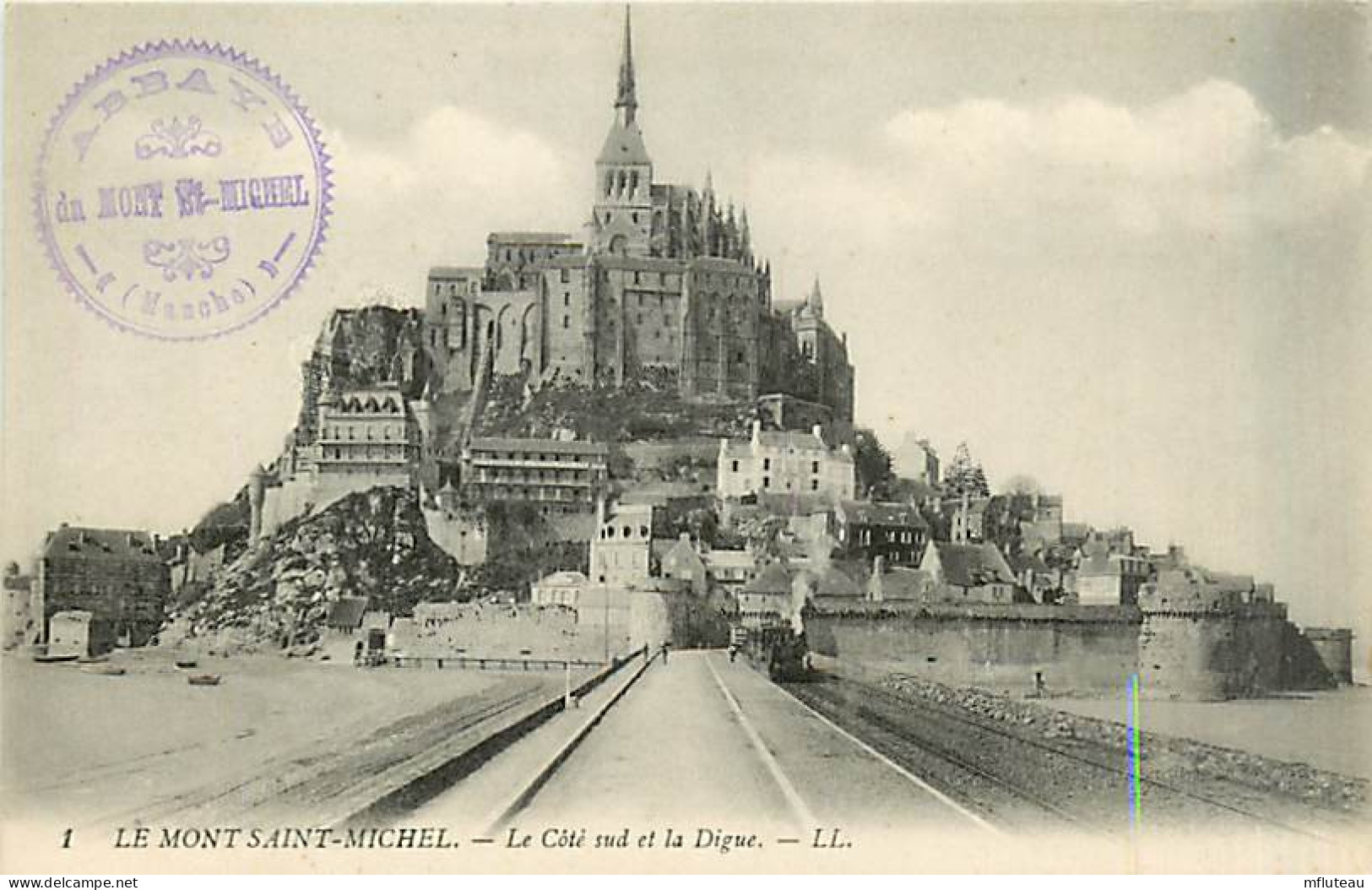 50* MONT ST MICHEL  Digue                 MA93,0799 - Le Mont Saint Michel