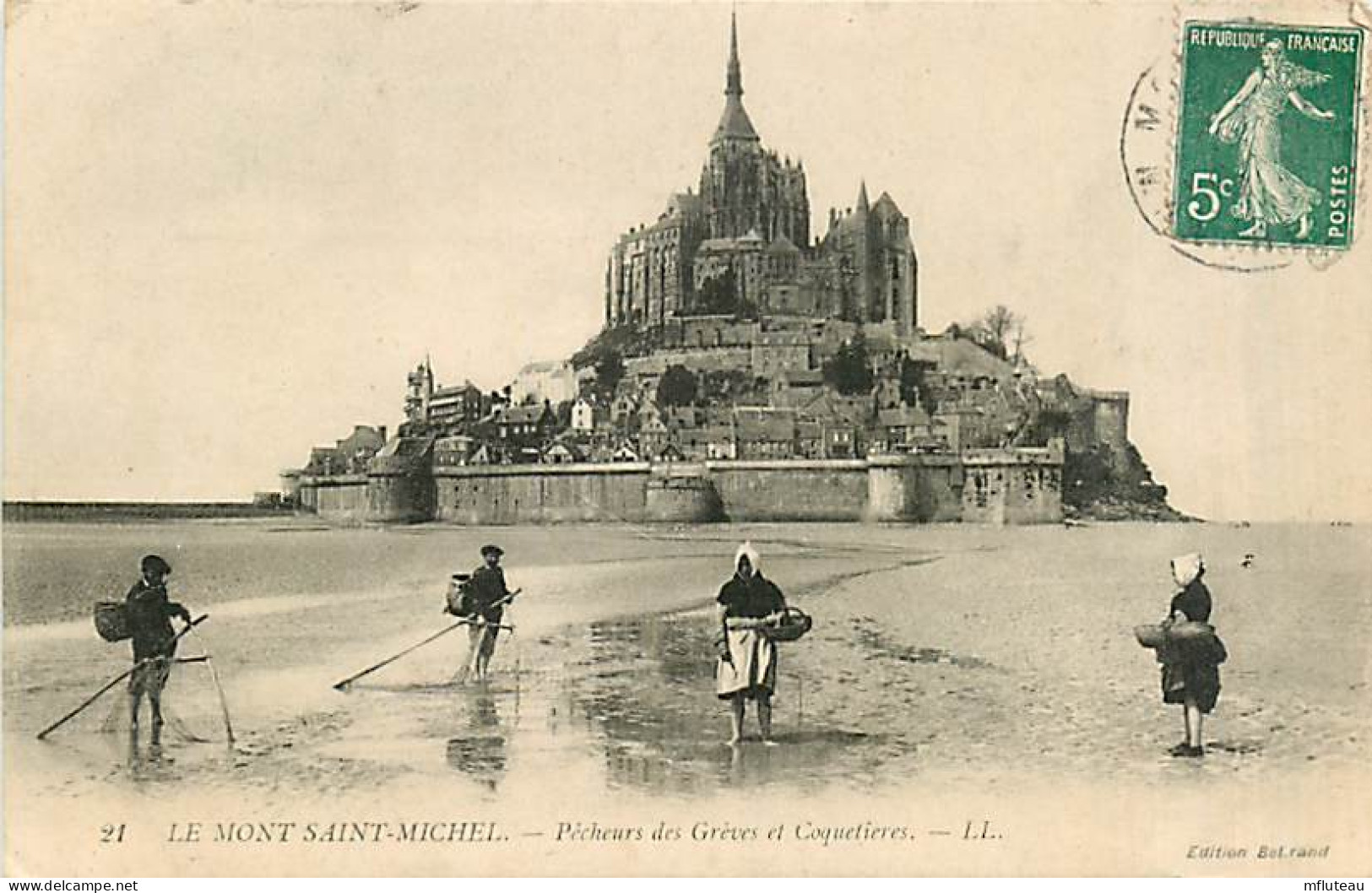 50* MONT ST MICHEL  Pecheurs                MA93,0722 - Le Mont Saint Michel