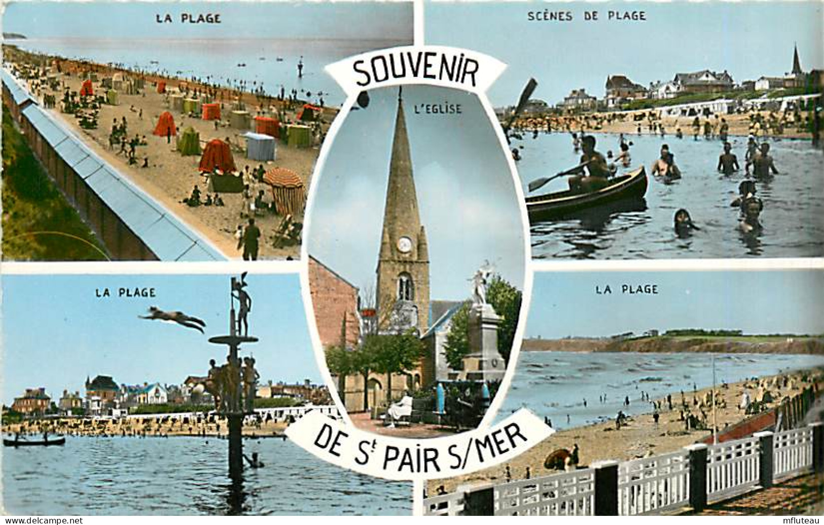 50* ST PAIR SUR MER  Multivues   CPSM (petit Format)                MA93,0728 - Saint Pair Sur Mer