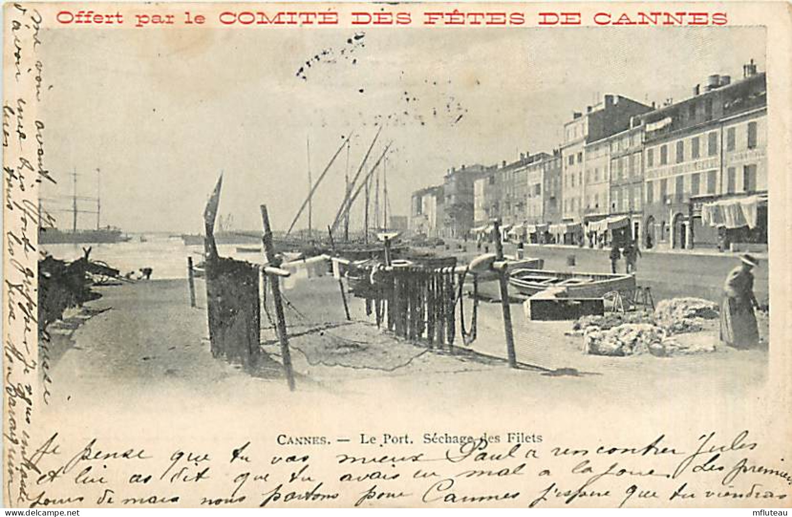 06* CANNES  Port  - Sechage Filets                 MA94,0515 - Cannes