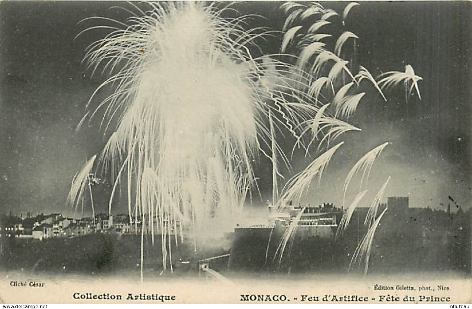 06* MONACO Feu D Artifice  1906                MA94,0450 - Autres & Non Classés