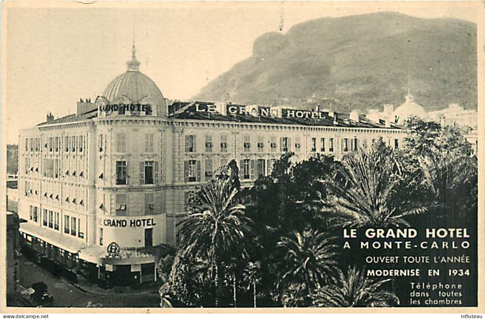 06* MONTE CARLO  Grand Hotel     CPSM(petit Format)         MA94,0449 - Sonstige & Ohne Zuordnung