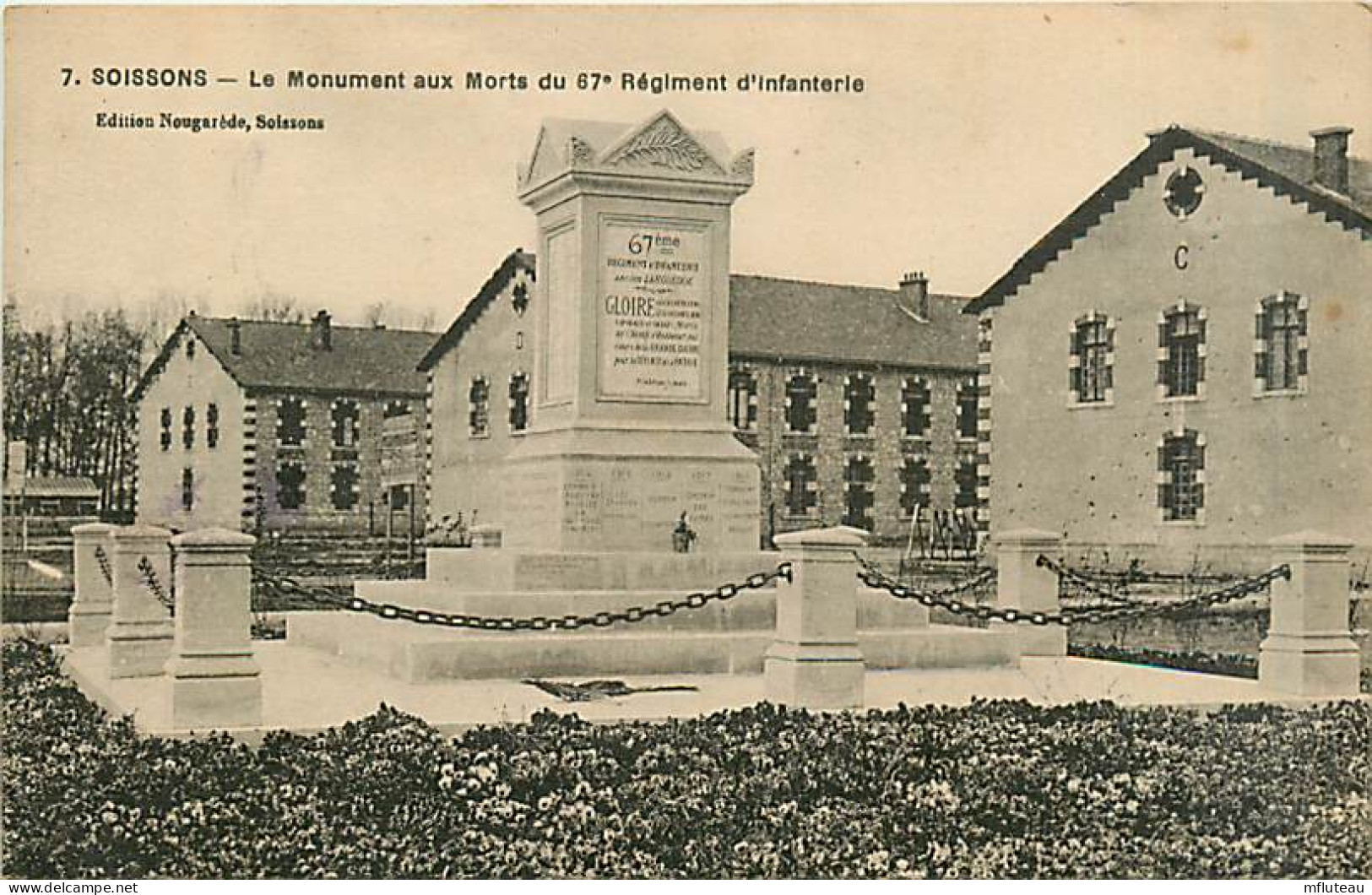 02* SOISSONS  Monuments Aux Mort 67e R.I                MA94,0168 - Soissons