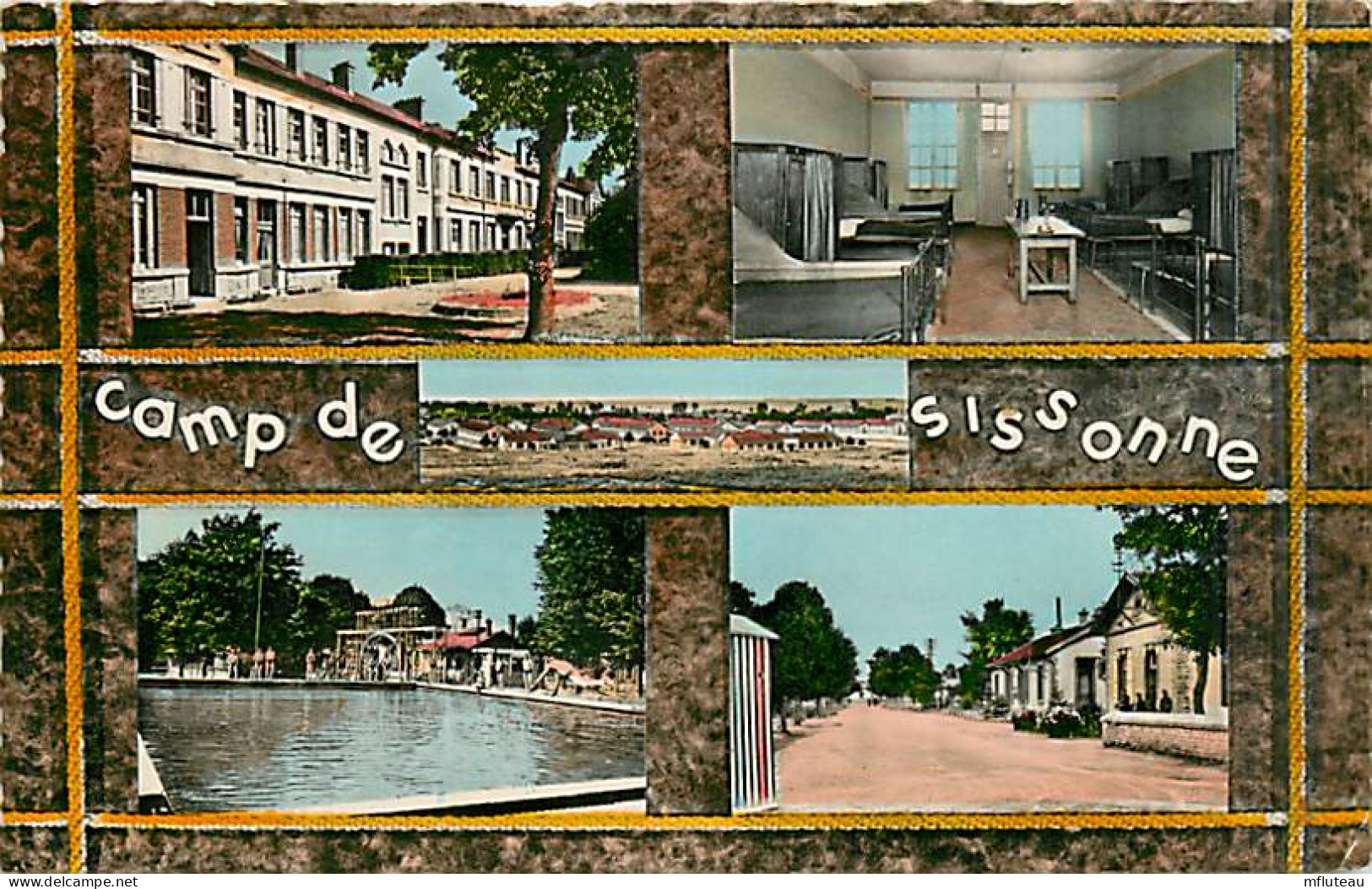 02* SISSONNE  Camp  Multivues  CPSM(petit Format)               MA94,0164 - Sissonne