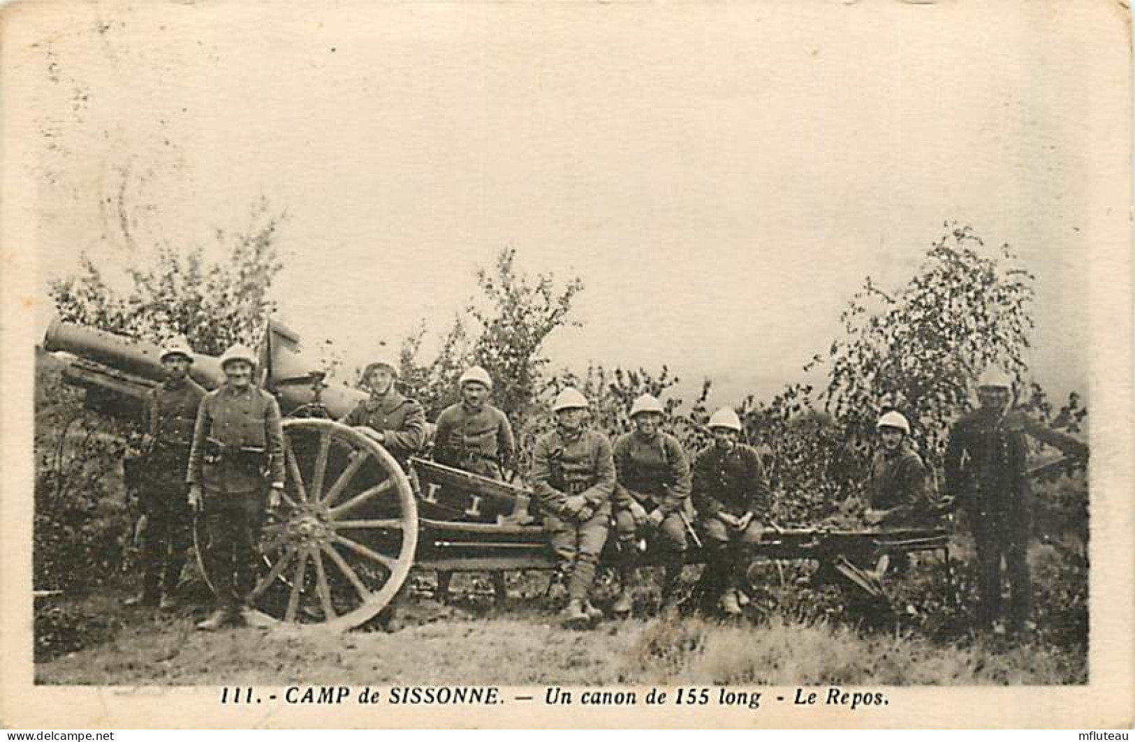 02*  SISSONNE Camp  Artillerie   155 Long            MA94,0151 - Sonstige & Ohne Zuordnung