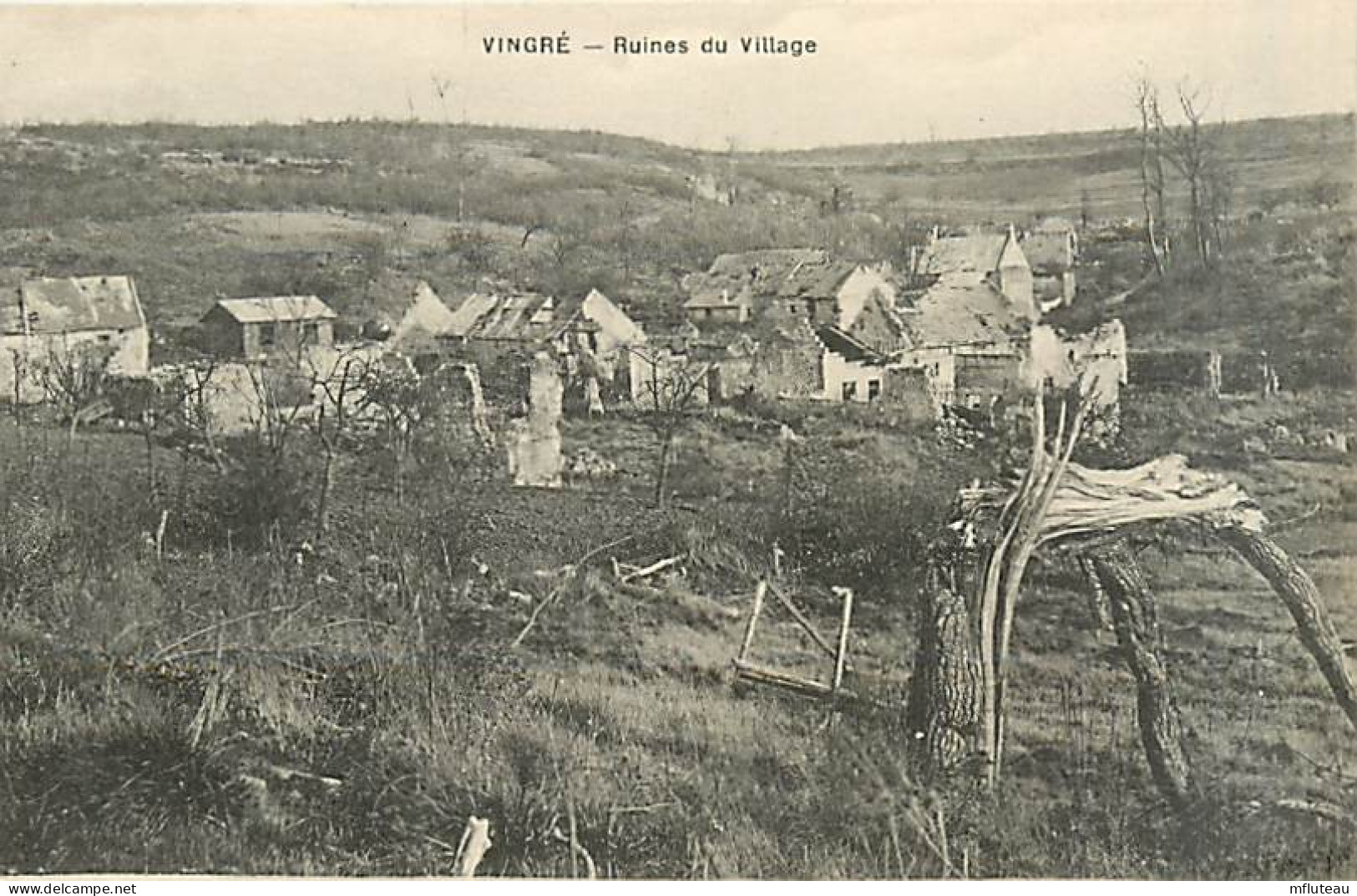 02* VINGRE  Ruines  WW1                 MA94,0051 - Andere & Zonder Classificatie