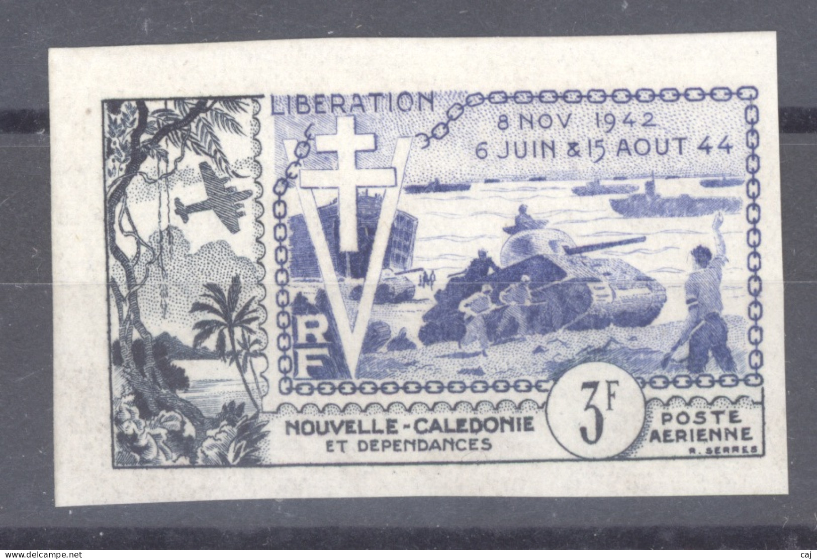 Nouvelle Calédonie  -  Avion  :  Yv  65a  **   Non Dentelé - Unused Stamps