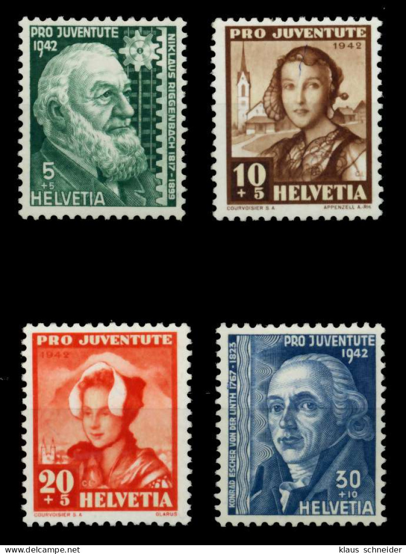 SCHWEIZ PRO JUVENTUTE Nr 412-415 Postfrisch X73CE86 - Unused Stamps
