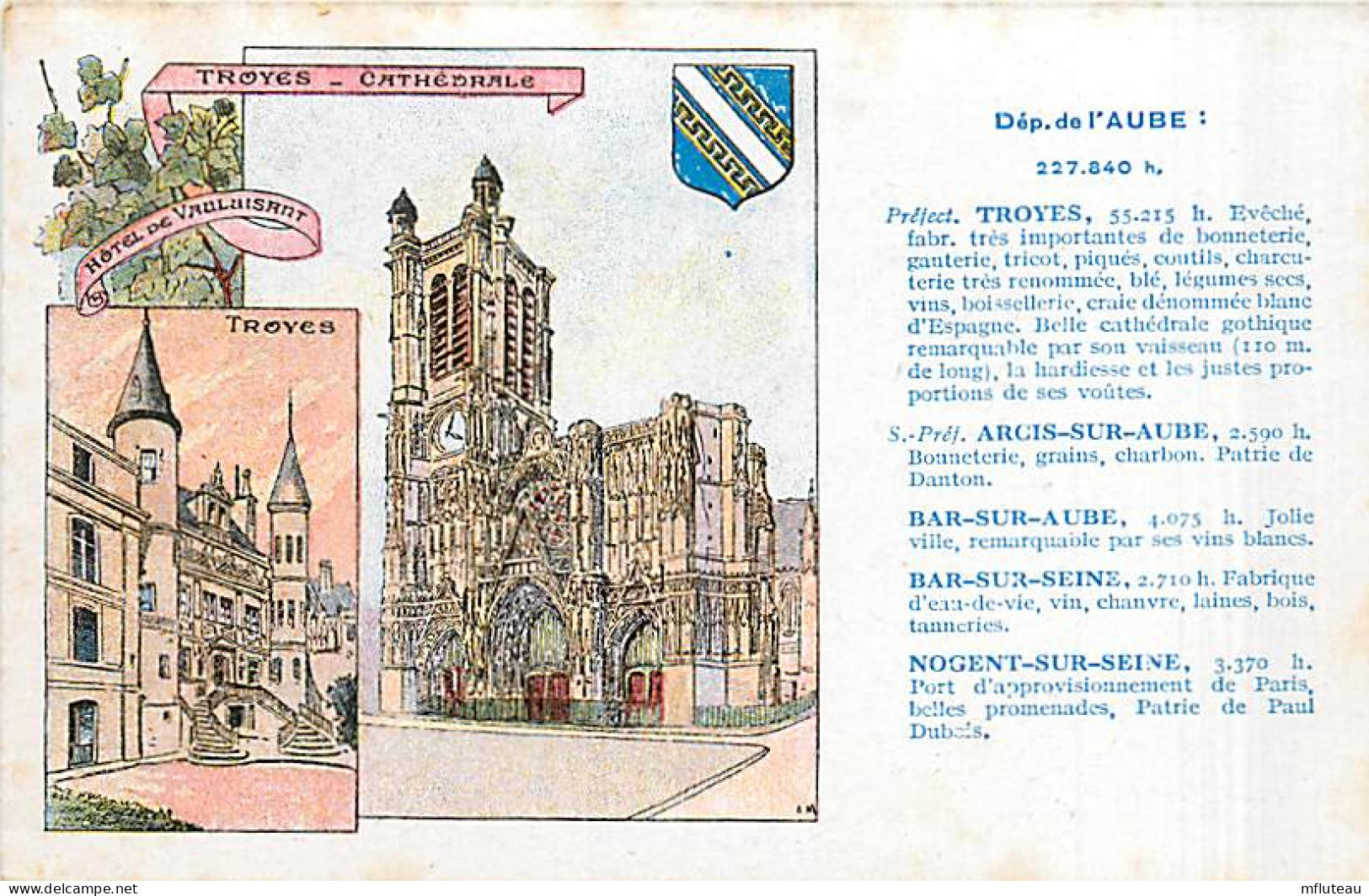 10* AUBE  Historique Du Dept                  MA94,0832 - Sonstige & Ohne Zuordnung