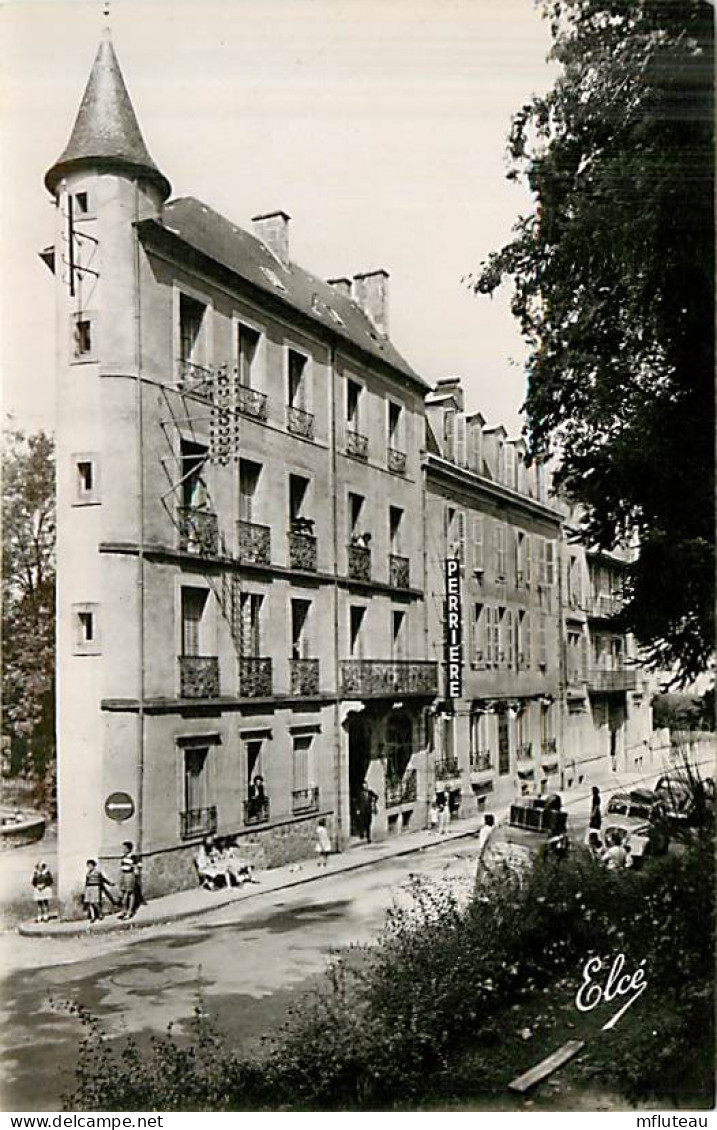 63* LA BOURBOULE  Hotel Perriere (facture Au Verso)   (CPSM Petit Format)             MA95,0255 - La Bourboule